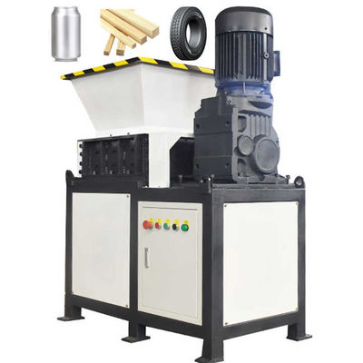 Cortador rotativo de controlo automático Triturador de eixo duplo para borracha / tubos