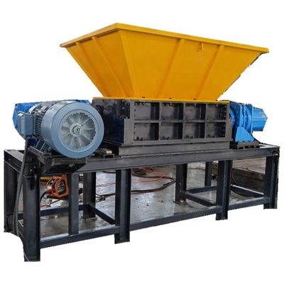 Cortador rotativo de controlo automático Triturador de eixo duplo para borracha / tubos