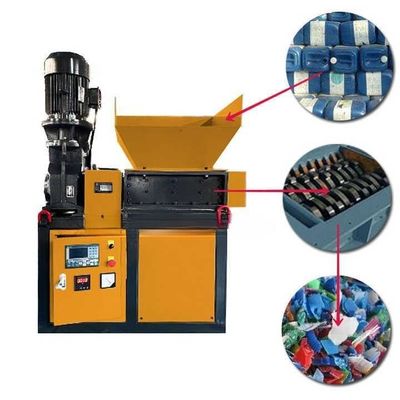 Máquina de trituração de resíduos sólidos de plástico, mini máquina de trituração de pneus de borracha 380V