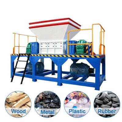 Máquina de trituração de dois eixos de grande torque para sucata de plástico de película de metal de tecido de borracha