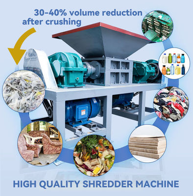 110-130 kg/h Máquina de trituração de resíduos industriais de papel Máquina portátil de trituração de sucata de metal