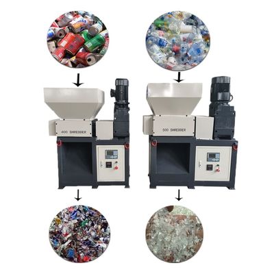 Triturador de fios de cobre industrial Alumínio elétrico pode Twin Shaft Shredder