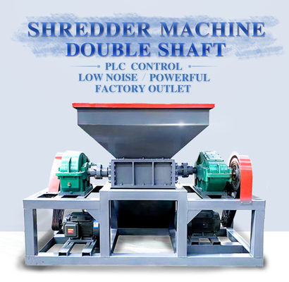 Triturador de fios de cobre industrial Alumínio elétrico pode Twin Shaft Shredder