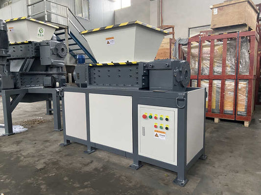 Máquina automática de trituração de paletes de madeira Twin Shaft