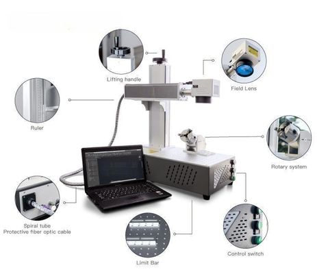 Máquina de Marcação a Laser de Fibra Portátil JPT 3D