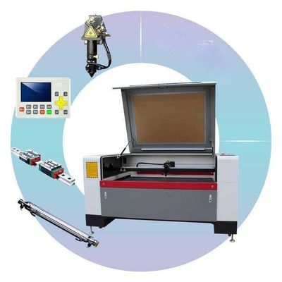9060 Mini máquina de gravação a laser CNC com CO2 0-400mm/s Ar de arrefecimento