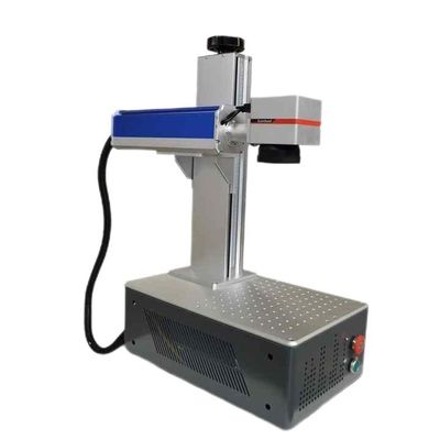 Máquina de marcação a laser Máquina de corte de gravura a laser Pequeno laser rotativo para fibra de metal Raycus de aço