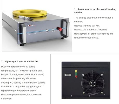 Máquina de solda a laser de fibra de precisão com ponto focal fino 100 mm comprimento focal