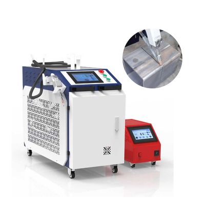 Máquina de solda a laser de fibra compacta com comprimento focal de 100 mm para solda de precisão