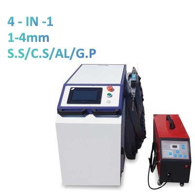 4 em 1 máquina de soldagem a laser de onda contínua para aço metal alumínio inoxidável