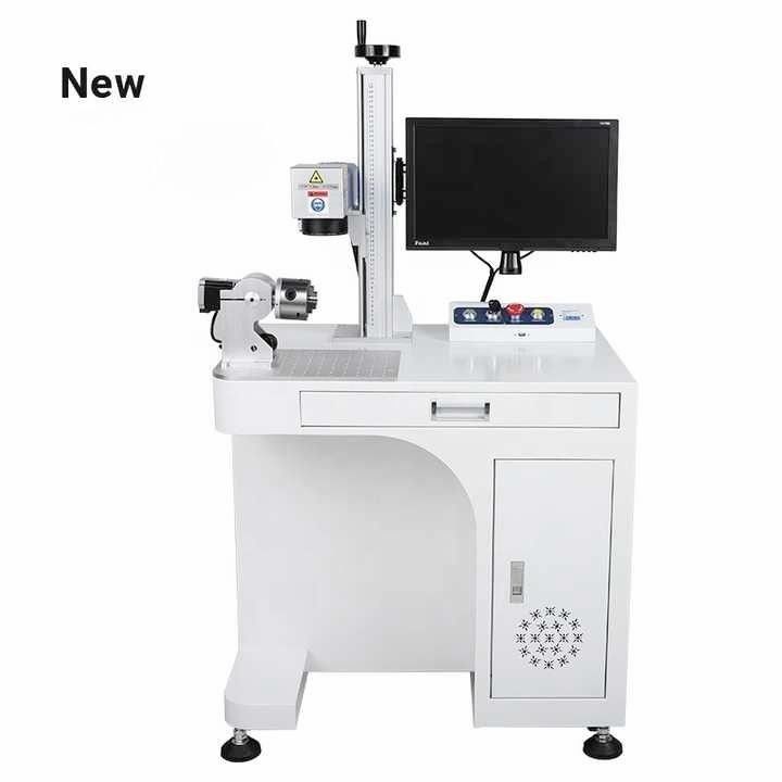 Máquina de Marcação a Laser de Fibra de JPT para Anel Metálico Sliver Jewelry Plástico ABS MC