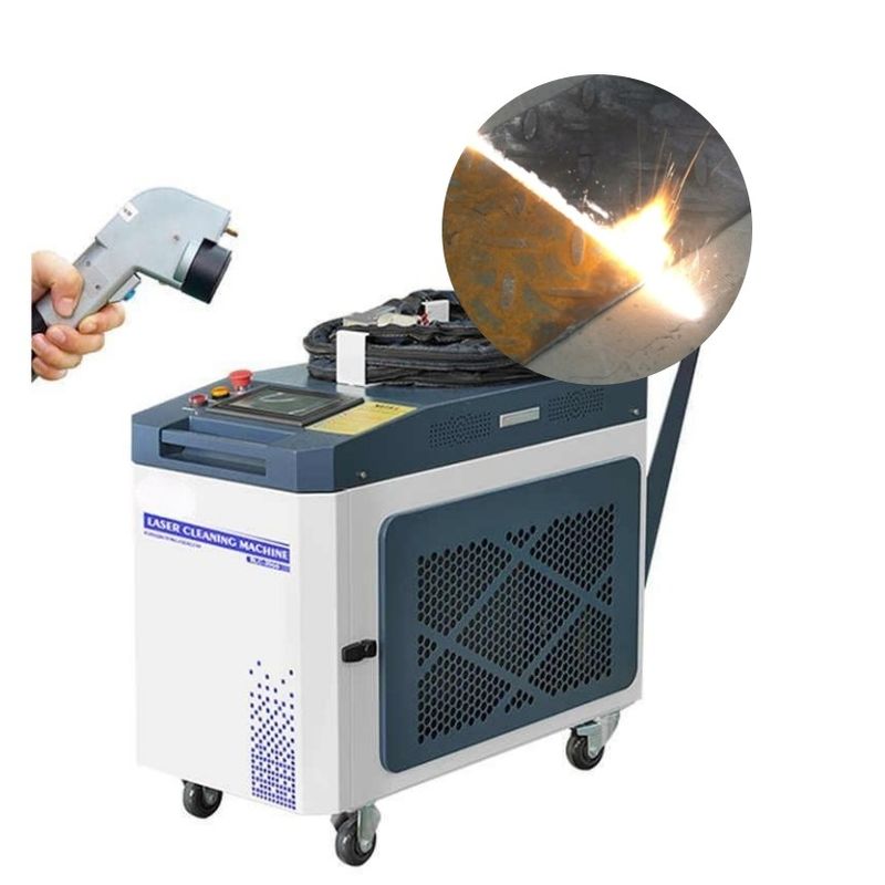 Máquina de limpeza a laser de metal com potência de saída de 1500W e diâmetro de ponto colimado de 4-6 mm