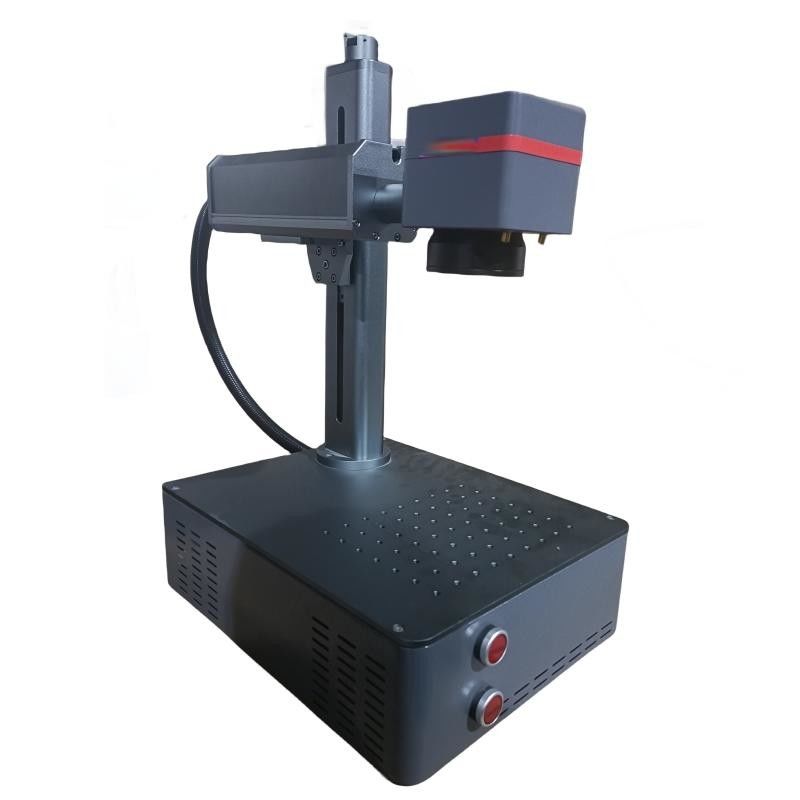 Máquina de Marcação a Laser de Prata Raycus 20W 30W 50W de Fibra Metálico de Aço