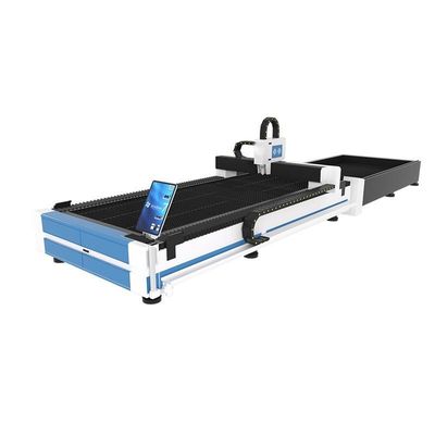 Máquina de corte a laser de fibra de alta velocidade para chapa de metal com sistema de carga de chapa Fabricação de aço